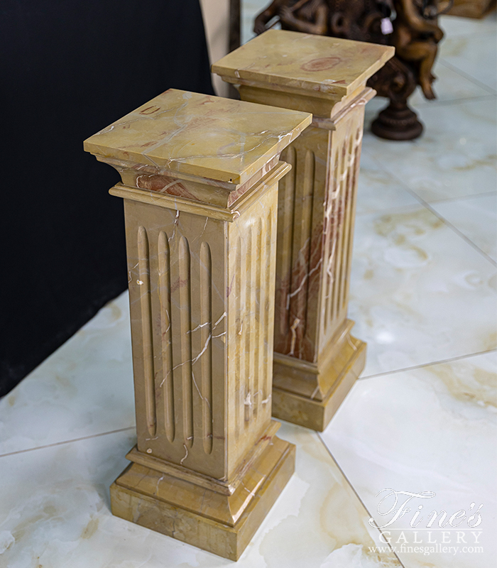 Marble Bases  - Classic Brown Marble Base - MBS-113